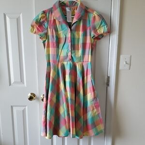 NWT Unique Vintage Magnolis Park Plaid Dress XL
